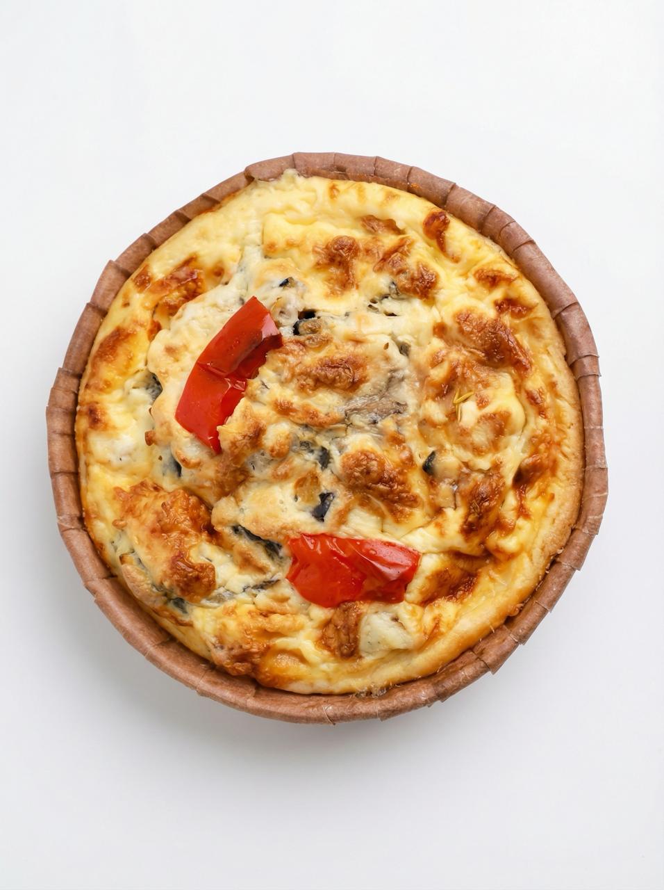 Киш с курицей и грибами