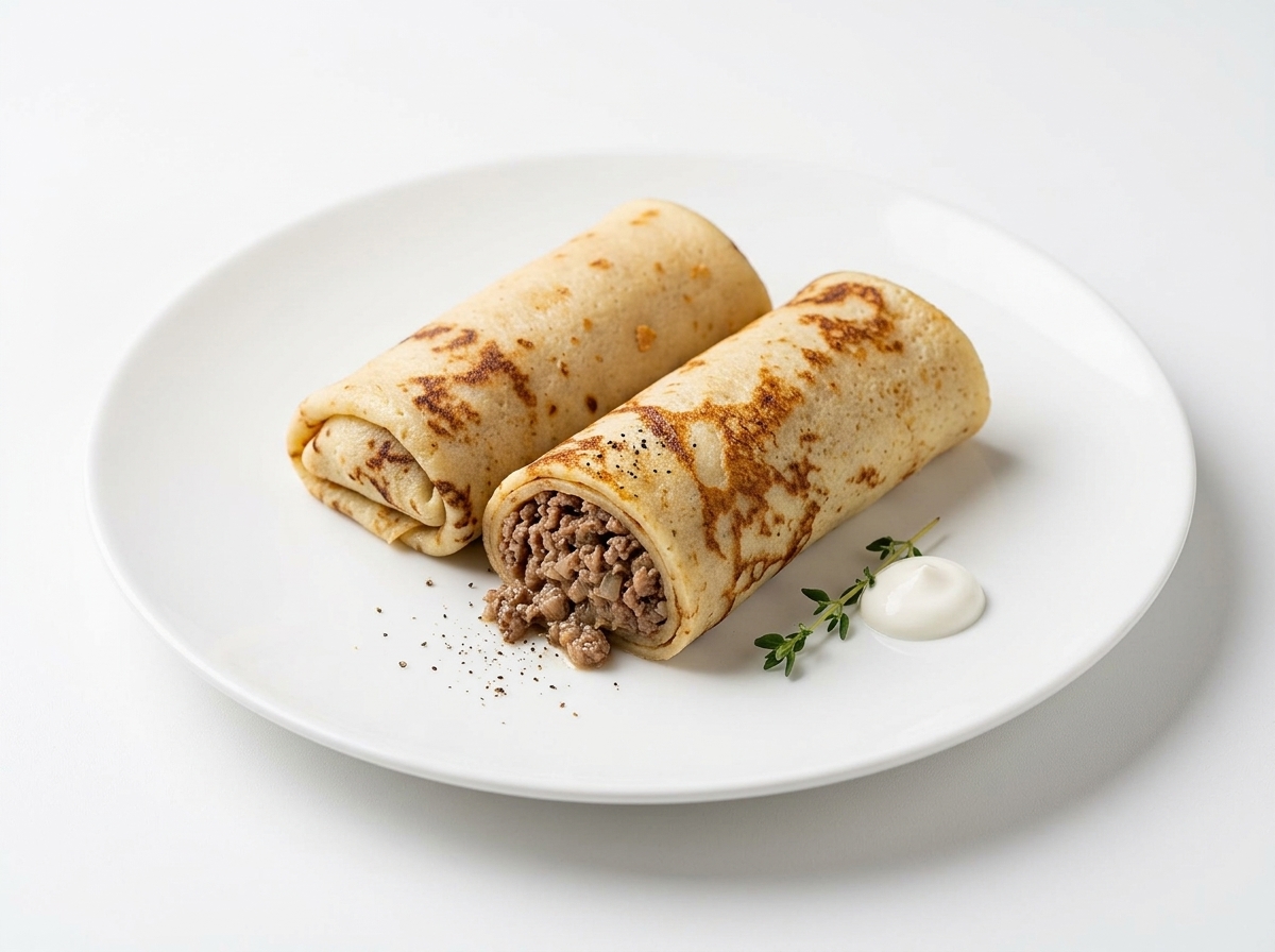 Блины с мясом