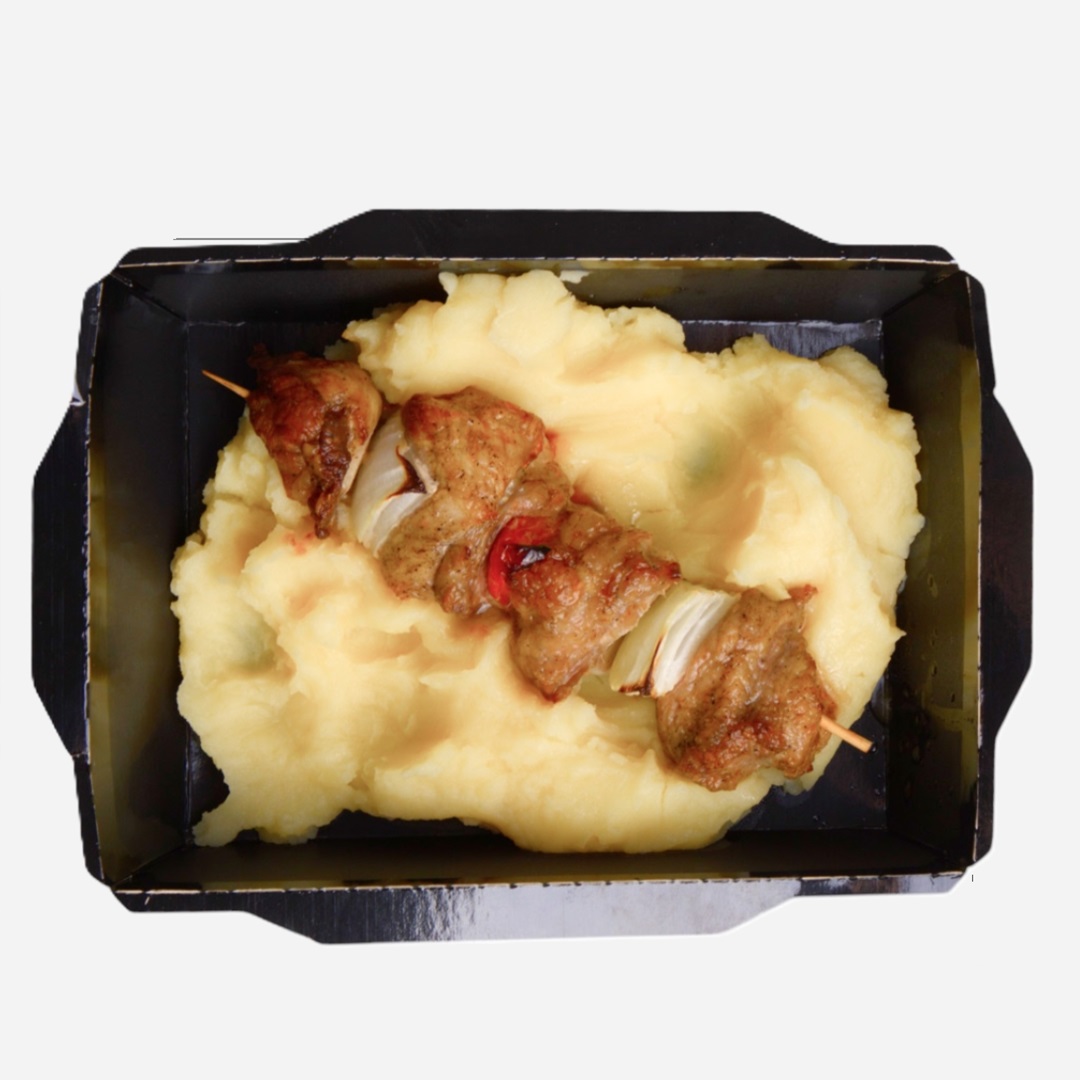 Кушияки с картофельным пюре